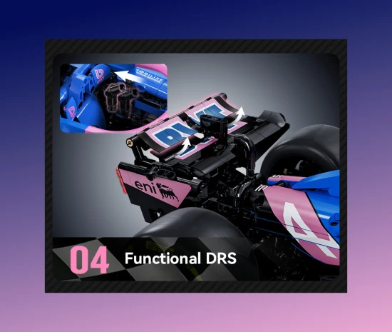 1:8 BWT Alpine F1 Team A525 Racing Car - 2173 pcs