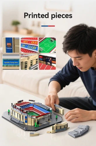 FC Barcelona Camp Nou Stadium - 728 pcs
