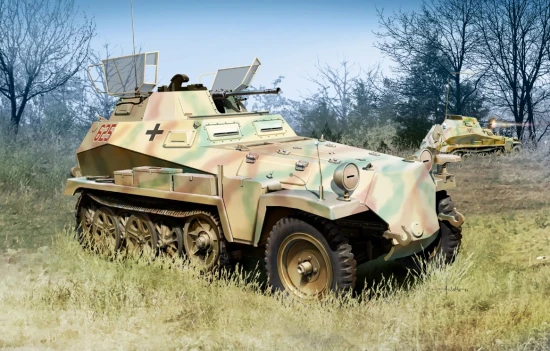 Dragon 1/35 Sd.Kfz.250/9 le.S.P.W. (2cm) mit Panzeraufbau Sd.Kfz.250/Z					