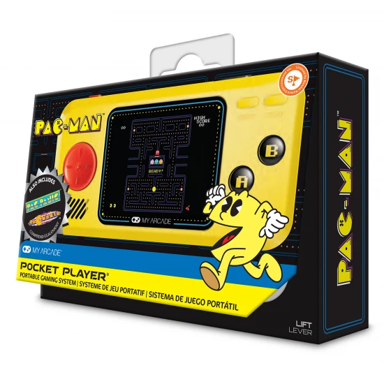 My Arcade Pac-Man Pocket Player Portable Gaming System (3 Games In 1)