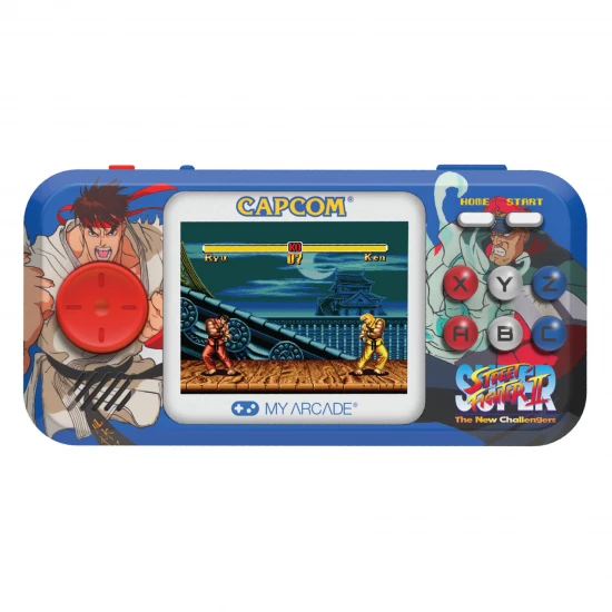 My Arcade Super Street Fighter II Pocket Player Pro Portable Gaming System (2 Games In 1)