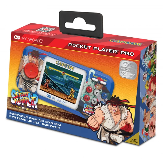 My Arcade Super Street Fighter II Pocket Player Pro Portable Gaming System (2 Games In 1)