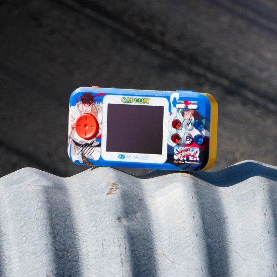 My Arcade Super Street Fighter II Pocket Player Pro Portable Gaming System (2 Games In 1)