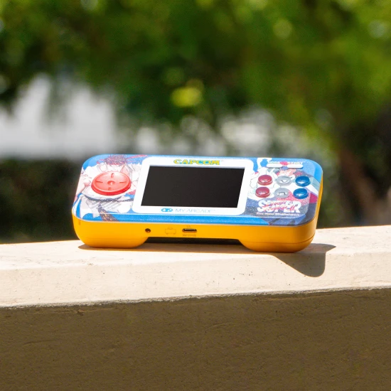 My Arcade Super Street Fighter II Pocket Player Pro Portable Gaming System (2 Games In 1)