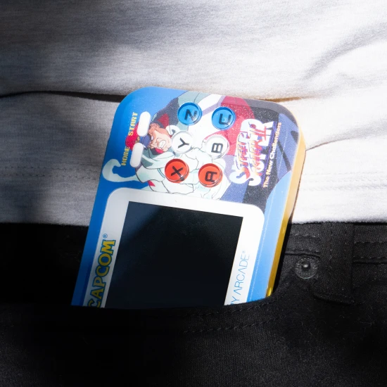 My Arcade Super Street Fighter II Pocket Player Pro Portable Gaming System (2 Games In 1)