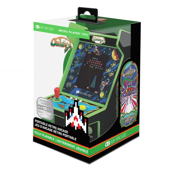 My Arcade Galaga Micro Player Pro 6.7 Portable Retro Arcade (2 Games in 1)