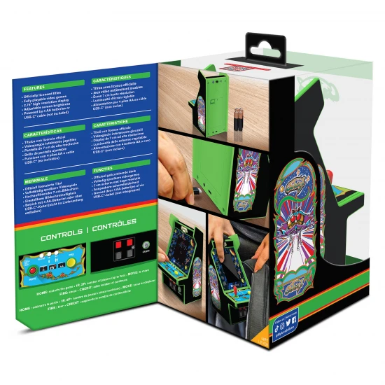 My Arcade Galaga Micro Player Pro 6.7 Portable Retro Arcade (2 Games in 1)