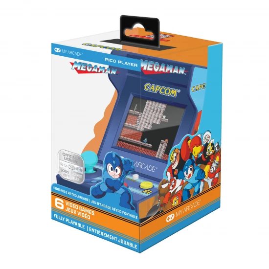My Arcade Mega Man Pico Player 3.7 Portable Retro Arcade (6 Games in 1)