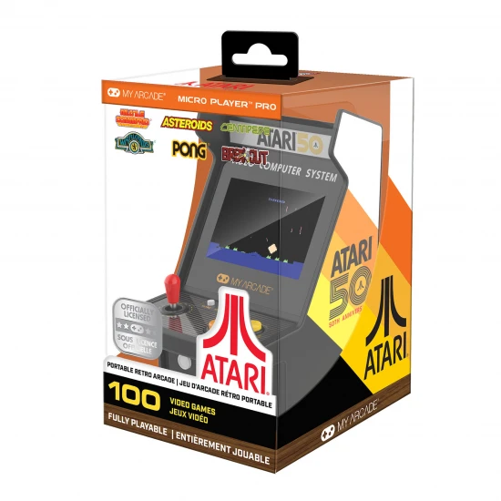 My Arcade Atari Micro Player Pro 6.7 Portable Retro Arcade (100 Games in 1)