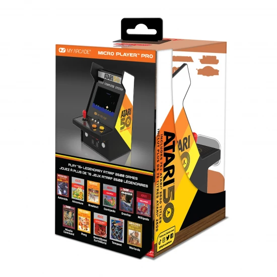 My Arcade Atari Micro Player Pro 6.7 Portable Retro Arcade (100 Games in 1)