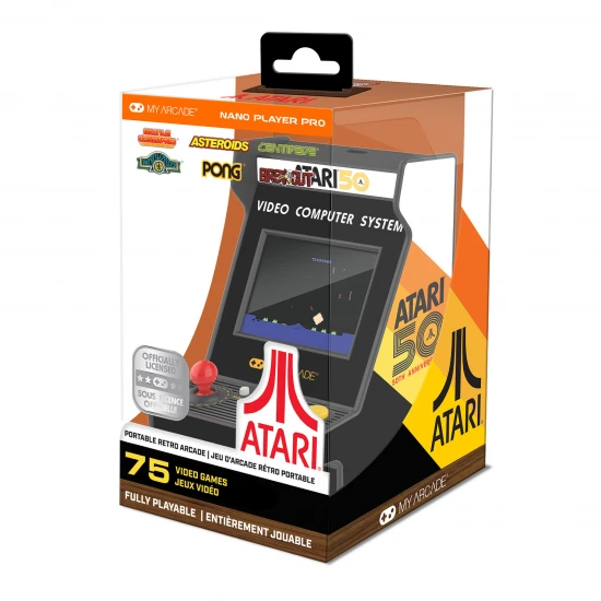 My Arcade Atari Nano Player Pro 4.8 Portable Retro Arcade (75 Games in 1)