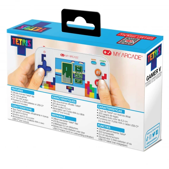 My Arcade Tetris Gamer V Portable Video Game System (201 Games in 1)