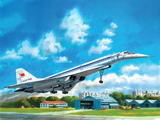 Tupolev-144D - Soviet Supersonic Passenger Aircraft