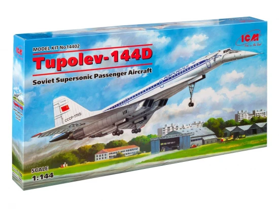 Tupolev-144D - Soviet Supersonic Passenger Aircraft