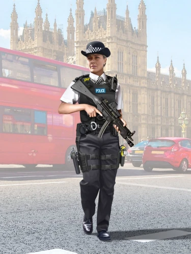 British Police Female Officer