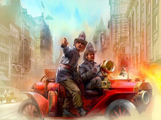 American Fire Truck Crew (1910s) 2 Figures