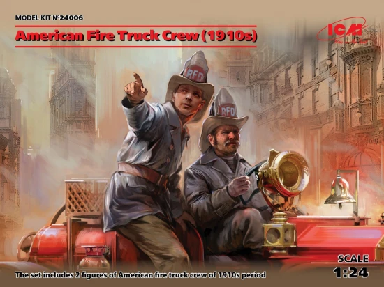 American Fire Truck Crew (1910s) 2 Figures