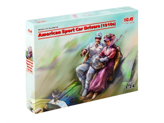 American Sport Car Drivers (1910s) 1 Male - 1 Female Figures