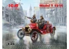 Model T 1914 Fire Truck with 2 Crew Figures
