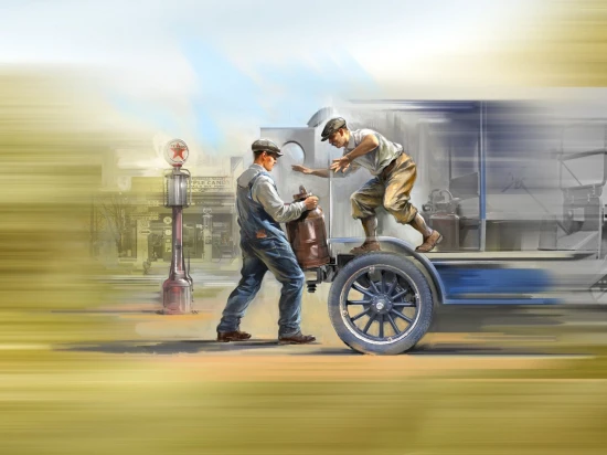 American Gasoline Loaders (1910s) 2 Figures