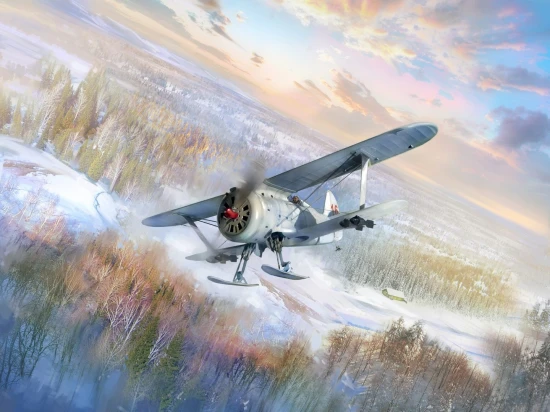 I-153 (Winter Version) - WWII Soviet Fighter Plane