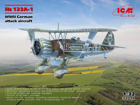Hs 123A-1 - WWII German Attack Aircraft