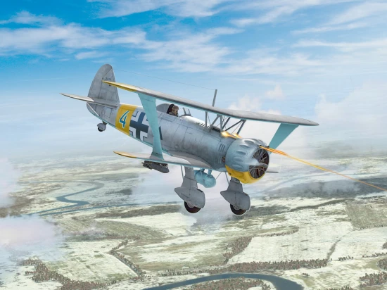 Hs 123A-1 (Late) - WWII German Attack Aircraft