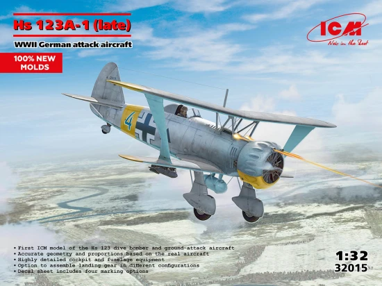 Hs 123A-1 (Late) - WWII German Attack Aircraft