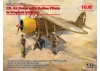 CR. 42 Falco with Italian Pilots In Tropical Uniform (3 Figures & 2 Dogs)