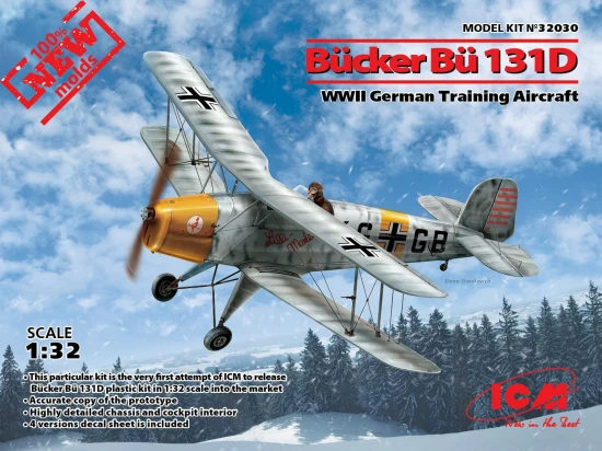 Bücker Bü 131D - WWII German Training Aircraft