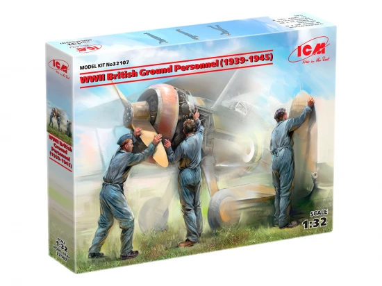 WWII British Ground Personnel (1939-1945) 3 Figures