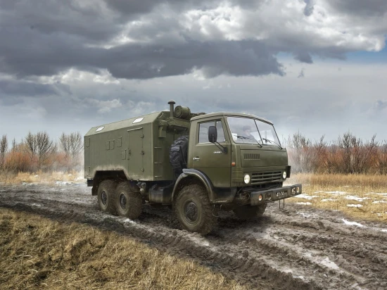 Soviet Six-Wheel Army Truck with Shelter