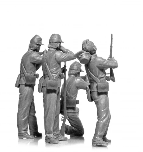 American Civil War Union Infantry 4 Figures