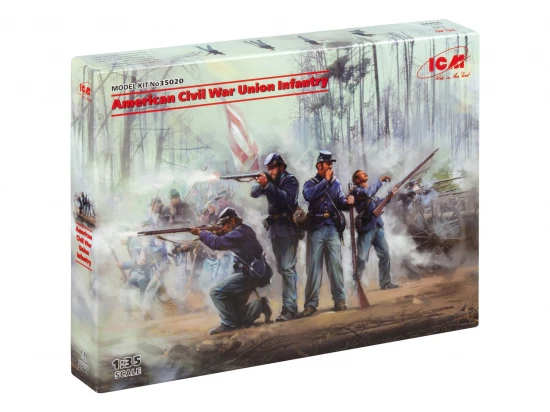 American Civil War Union Infantry 4 Figures
