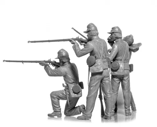 American Civil War Union Infantry 4 Figures