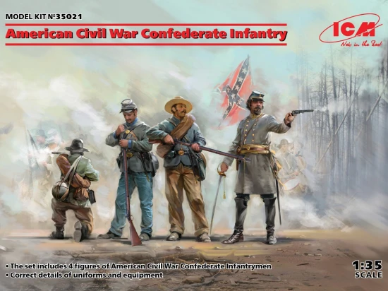 American Civil War Confederate Infantry. Set #1