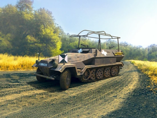 Sd.Kfz.251/6 Ausf.A - WWII German Armoured Command Vehicle