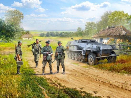 Sd.Kfz.251/1 Ausf.A with German Infantry