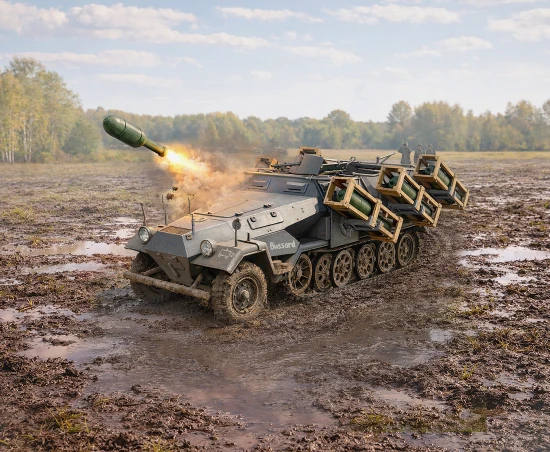 Stuka zu FußSd.Kfz. 251/1 Ausf.B - WWII German MLRS