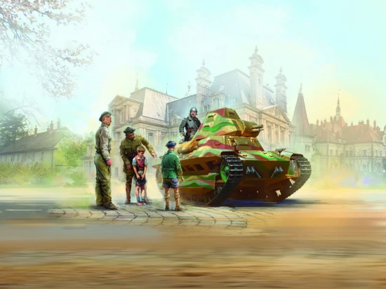 FCM 36 with French Tank Crew