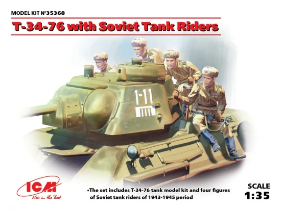 T-34-76 with Soviet Tank Riders
