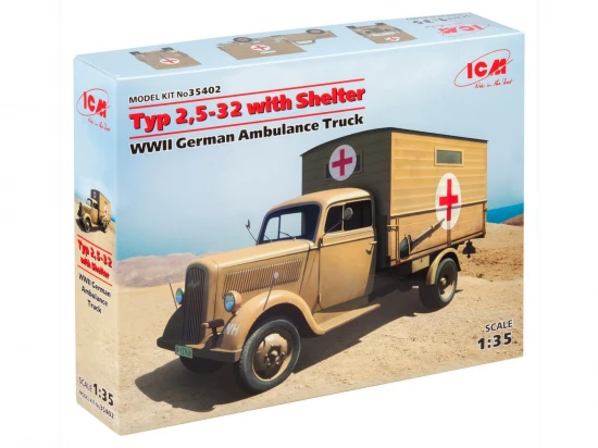 Typ 2 - 5-32 with Shelter - WWII German Ambulance Truck