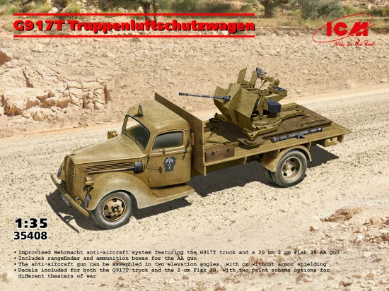 G917T Truppenluftschutzwagen - Flak 38 Anti-Aircraft Truck