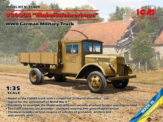 V3000S Einheitsfahrerhaus - WWII German Military Truck