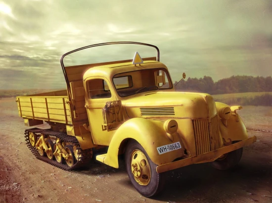 V3000S/SS M (Sd.Kfz.3b) Maultier - WWII German Semi-Tracked Truck