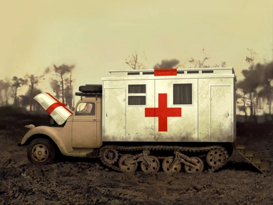 V3000S/SS M Maultier with Shelter - WWII German Truck