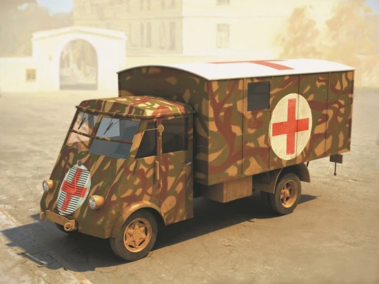 Lastkraftwagen 3 - 5 t AHN with Shelter - WWII German Ambulance Truck