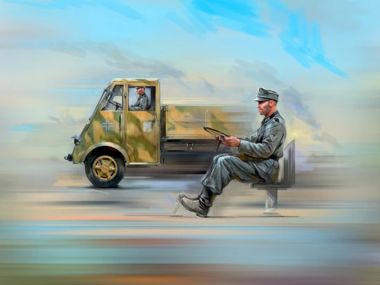 Lastkraftwagen 3 - 5 t AHN with German Drivers