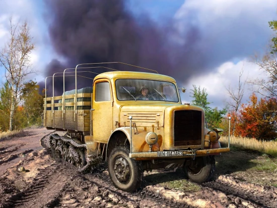 KHD S3000/SS M Maultier - WWII German Semi-Tracked Truck