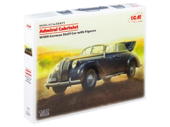 Admiral Cabriolet - WWII German Staff Car with Figures